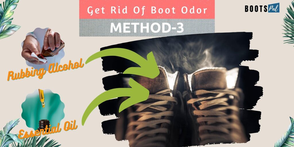 Get rid of shoe odor instantly with rubbing alcohol and essential oil