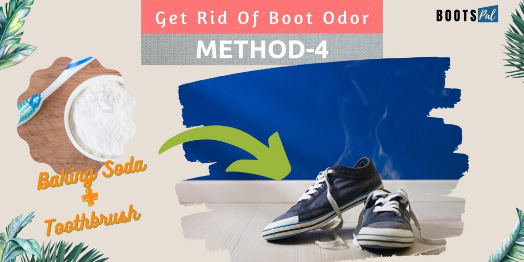 Get rid of shoe odor instantly with baking soda and toothbrush